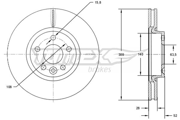 TOMEX Brakes TX 71-56...